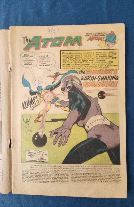 The Atom #29 (1967) PR/GD