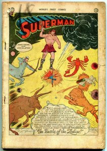 World's Finest  #19 1945- Batman- Joker- Superman- Zatara- Green Arrow coverless