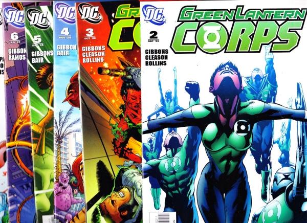 Green Lantern Corp Set #1to7 (Aug-06) NM+ Super-High-Grade Green Lantern Corp