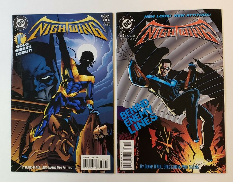 Nightwing #1-4 Complete Set 1st Solo Series debut! DC Comics 1995 VF/NM 