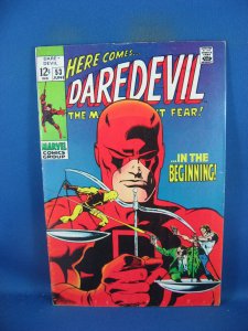DAREDEVIL 53 F VF  1969 MARVEL ORIGIN