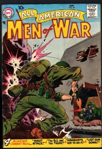 ALL AMERICAN MEN OF WAR #53-1958-WWII-DC-SILVER AGE-HIGH GRADE