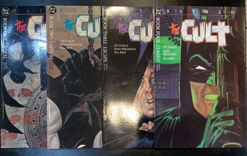 (1988) BATMAN THE CULT #1-4 COMPLETE SET! WRIGHTSON! STARLIN! 1 2 3 4