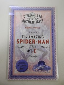 The Amazing Spider-Man #1 Campbell Cover E (2022) Signed by Campbell Cert sealed