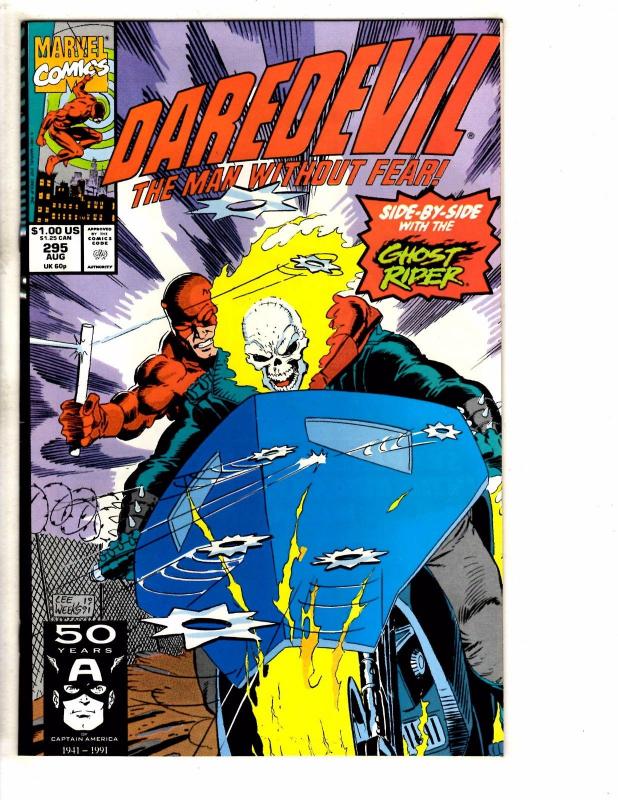 Lot Of 5 Daredevil Marvel Comic Books # 246 257 258 294 295 Defenders Hulk J255