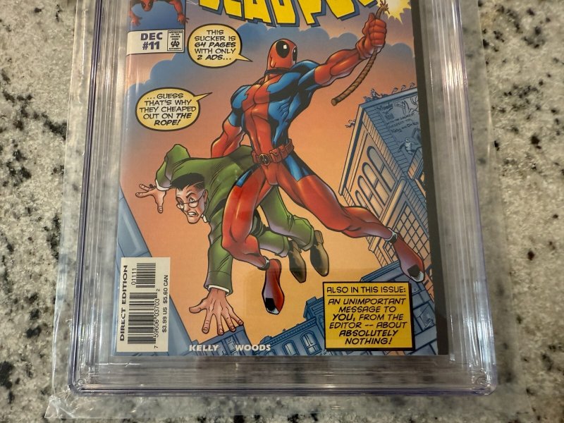 Deadpool # 11 CGC Graded 8.5 Marvel Comic Book 1997  JH22