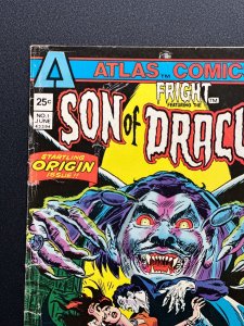 Fright #1 (1975) Atlas Comics - [KEY] 1st App of the Son of Dracula - GD+