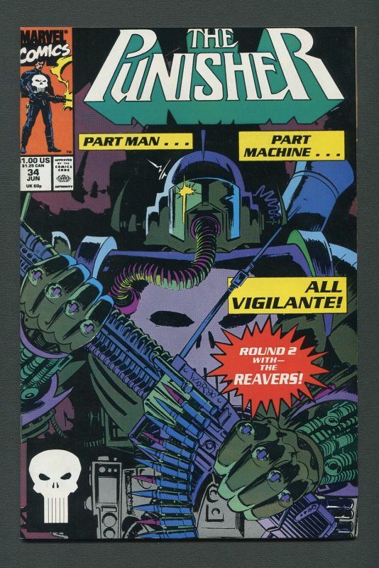Punisher #34 / 9.2 NM-  June 1990