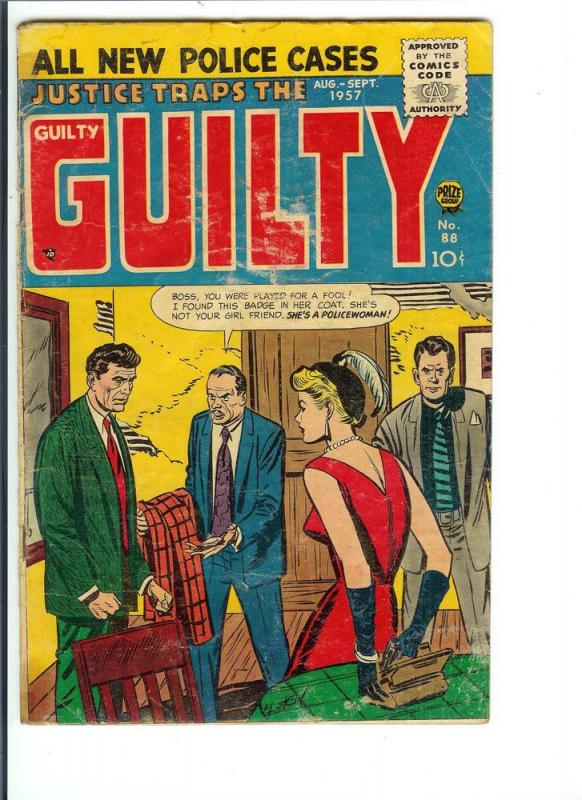 Justice Traps the Guilty #88 - Silver Age - Aug.-Sept. (Good) 1957