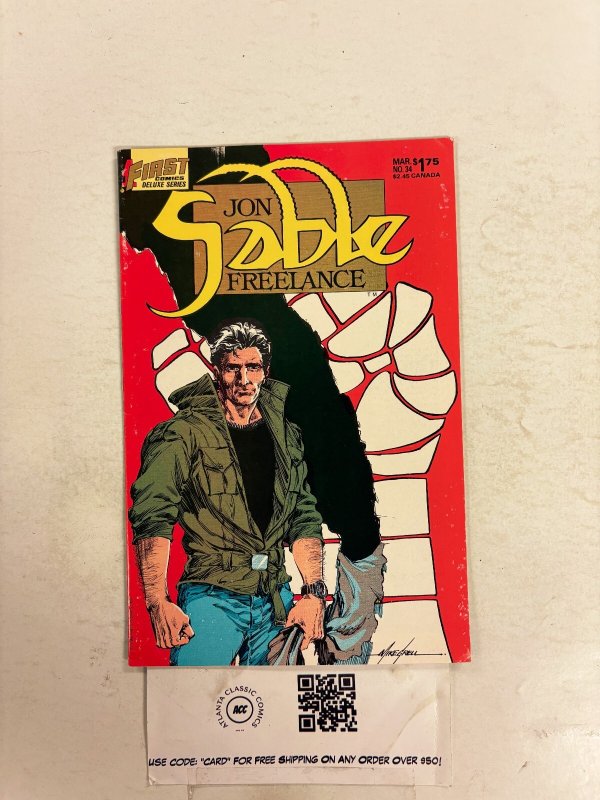 Jon Sable Freelance #34 NM First Comic Books MIke Grell 13 HH110