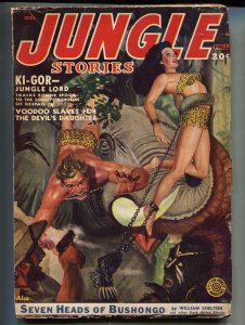 Jungle Stories--Fall 1950--Voodoo Slaves --J.P. Drummond--Pulp Mag