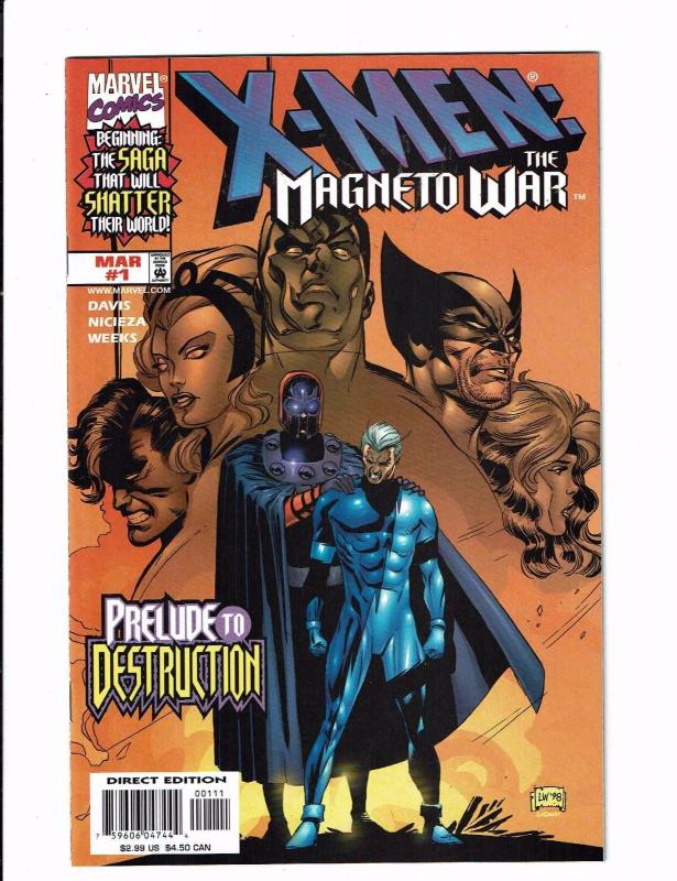 4 Marvel Comics # 1 X-Men Children Of Atom Magneto War Chronicles Askani'Son TW9