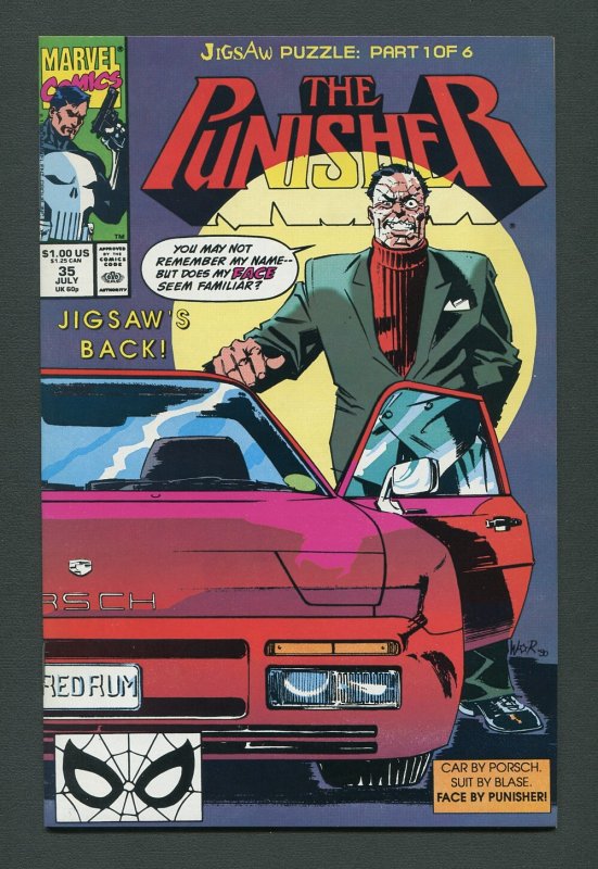 Punisher #35 / 9.2 NM - 9.4 NM  Jigsaw  Part One  July 1990