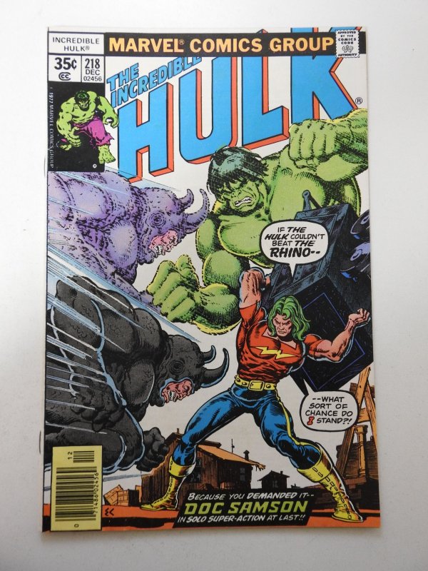 The Incredible Hulk #218 (1977) FN+ Condition