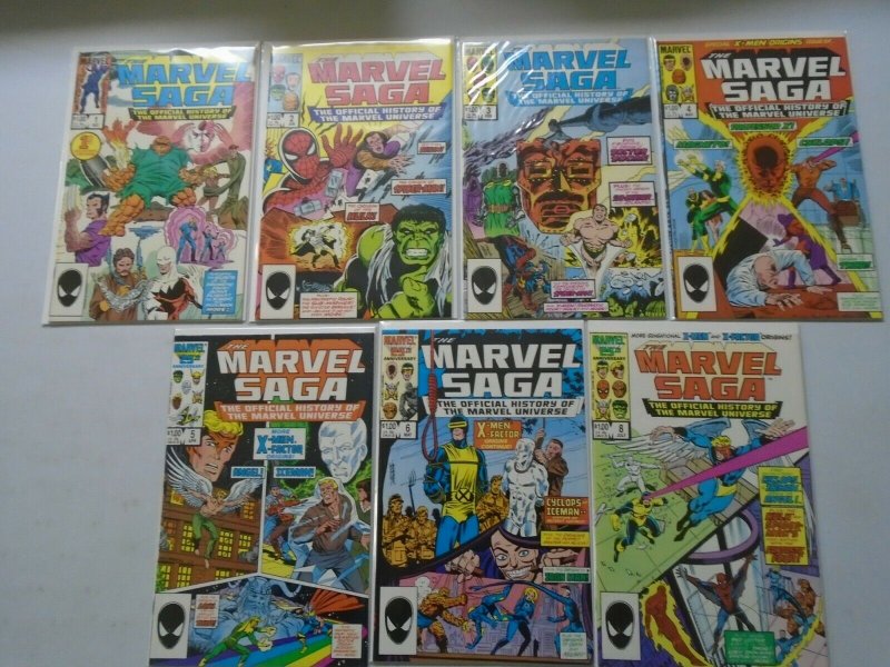 Marvel Saga lot 21 different from #1-24 8.0 VF (1985)