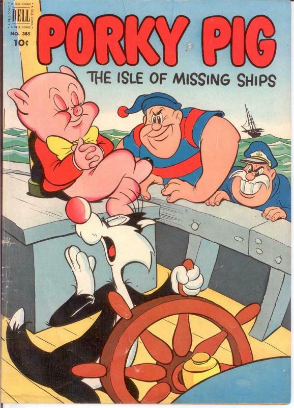 PORKY PIG (1942-1962 DELL) F.C. 385 VG April 1952 COMICS BOOK