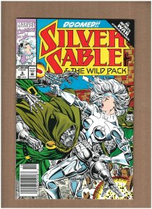 Silver Sable & The Wild Pack #5 Newsstand Marvel Comics 1992 Infinity War NM-