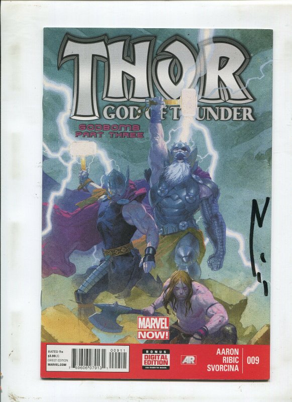 THOR GOD OF THUNDER #9 (9.0 OR BETTER) SIGNED BY ESAD RIBIC!