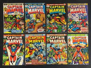 Captain Marvel (1968) #'s 1-62 + Giant-Size #1 Complete VG+ (4.5) Lot