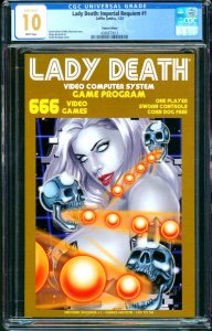 Lady Death Imperial Requiem #1 Harrigan Games Edition Coffin 2024 Ltd /50 CGC 10