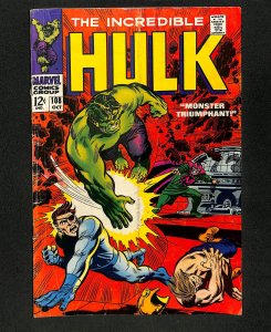 Incredible Hulk (1962) #108 Mandarin!  Nick Fury!