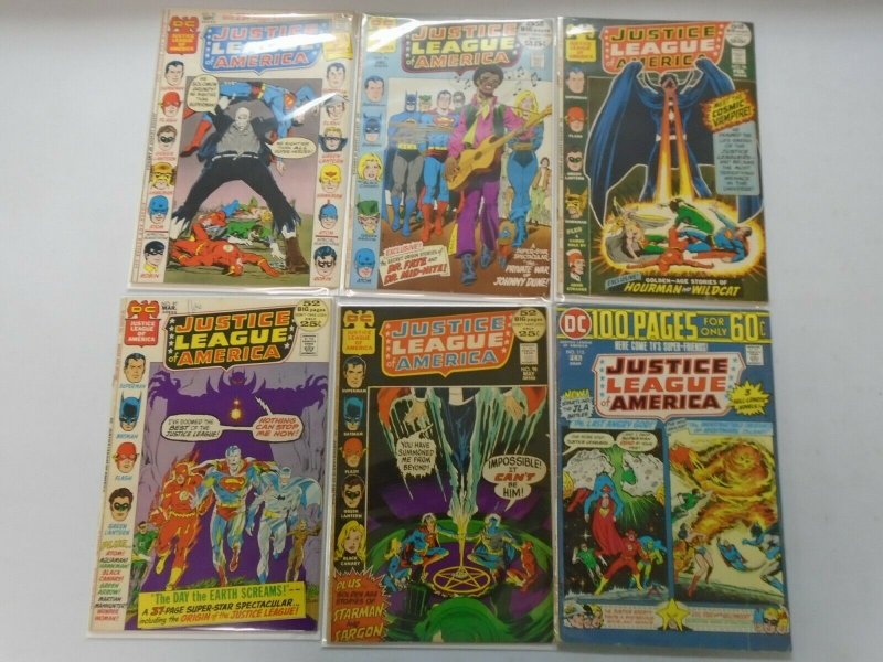 Early Bronze Justice League lot 6 different from #92-115 4.0 VG (1971-75)