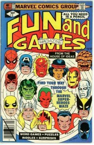 Marvel Fun and Games #1 (1979) - 7.5 VF- *Coloring/Activity Book*