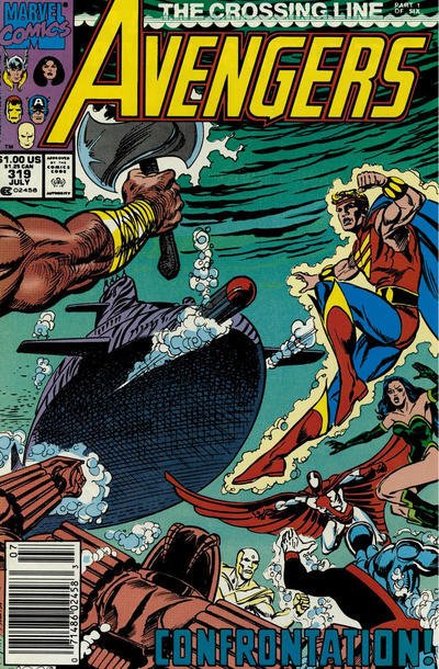 Avengers, The #319 (Newsstand) FN ; Marvel | Crossing Line 1