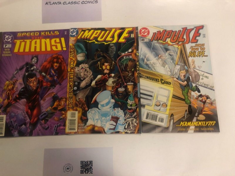 4 DC Comic Books Impulse # 49 54 The Titans #7 Starman #54   17 KE6