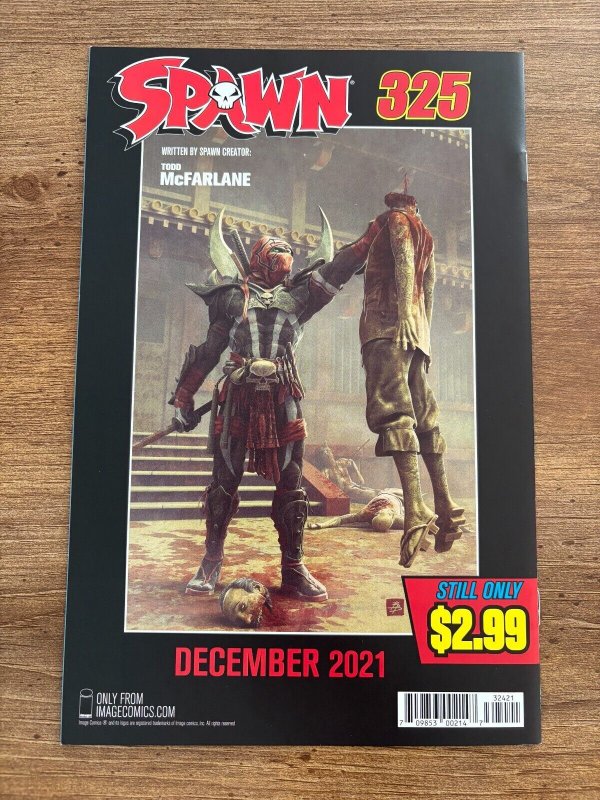 Spawn # 324 NM 1st Print Variant Cover Image Comic Book Todd McFarlane 4 J288
