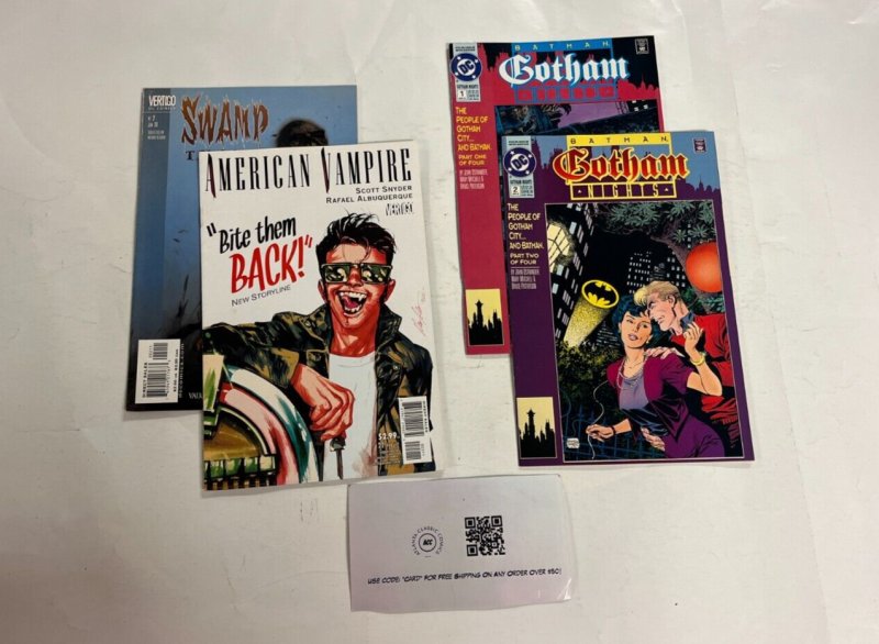 4 DC Comics American Vampire 22 Swamp Thing 2 Batman Gotham Knights 1 2 34 JW37