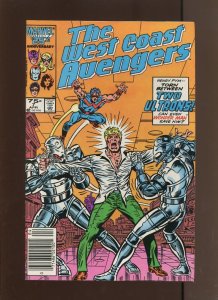 West Coast Avengers #7 - Al Milgrom Cover Art! (9.0) 1986