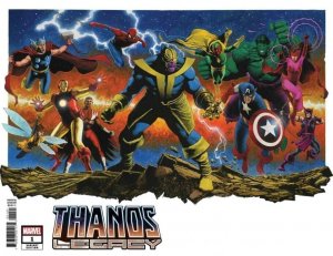 Thanos Legacy # 1 Travis Charest Wraparound Variant Cover MARVEL.