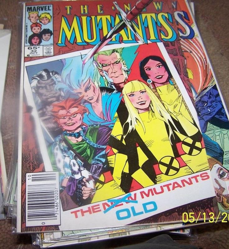 NEW MUTANTS  COMIC # 32  1985  marvel   X MEN magik limbo old mutants