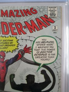 Amazing Spider-Man #3 - 1963 - CBCS 9.0 (VF/NM) 1st Appearance of Dr. Octopus