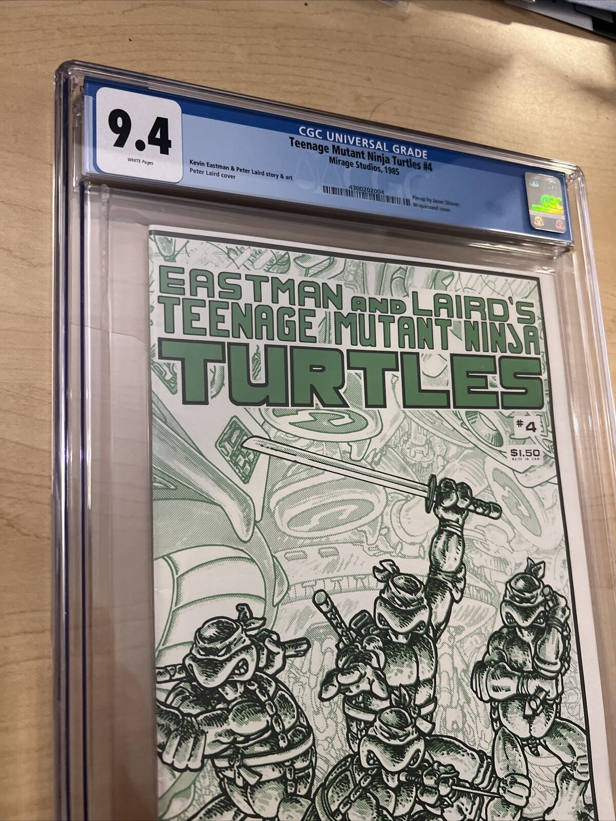 TEENAGE MUTANT NINJA TURTLES #4 CGC 9.4 WHITE PAGES