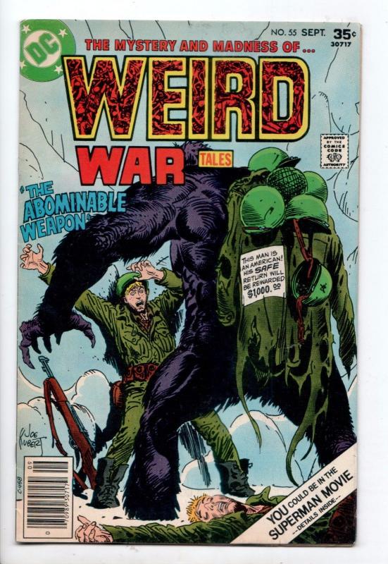 Weird War Tales #55 - Joe Kubert (DC, 1977) - FN+