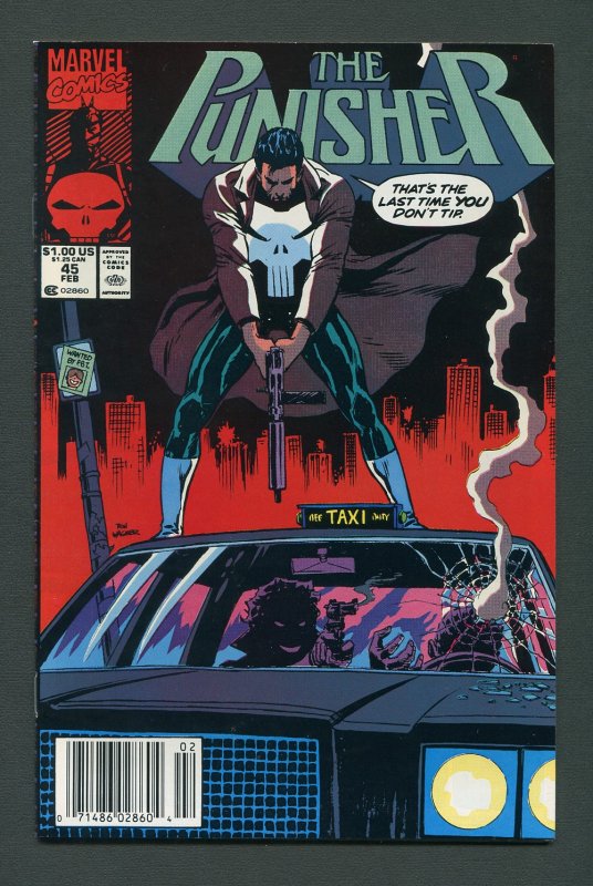 Punisher #45 / 9.0 VFN/NM - 9.2 NM-  Newsstand February 1991