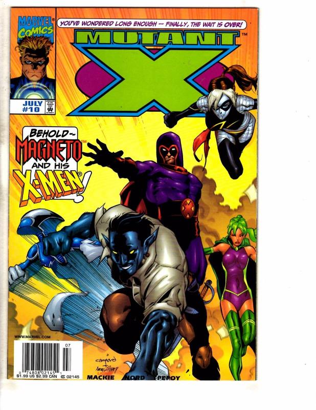 Lot Of 10 Mutant X Marvel Comics # 1 2 3 4 5 6 7 8 9 10 X-Men Wolverine GM6