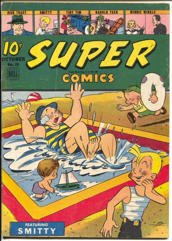 Super #89 1945-Dell-Dick Tracy-Little Orphan Annie-Harold Teen-Smitty-VG+