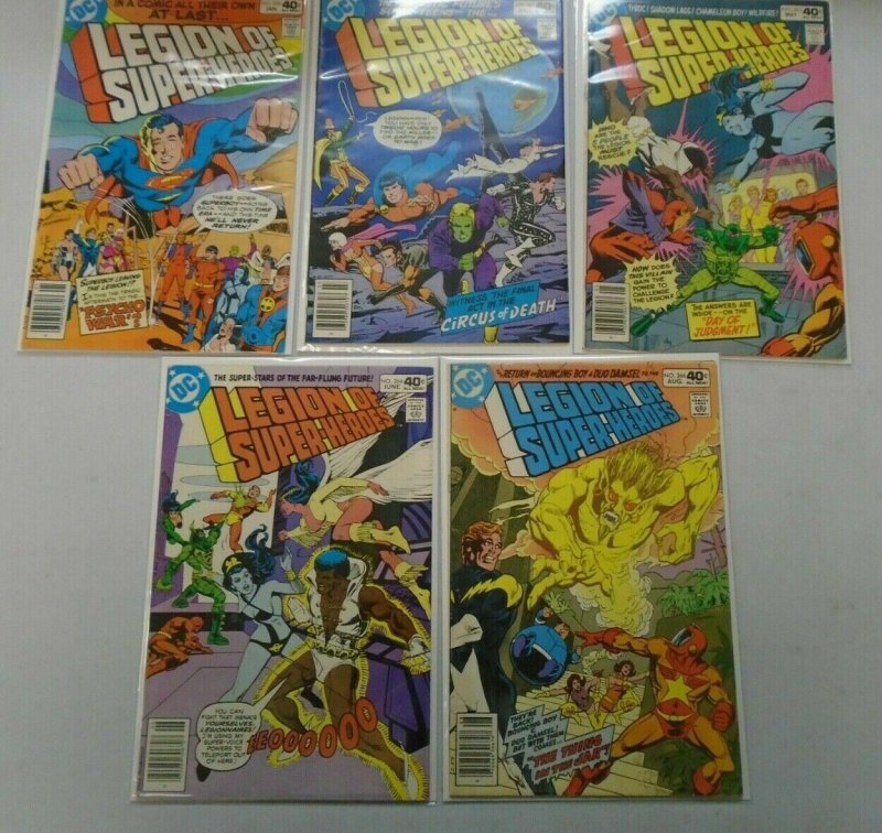 Legion of Super-Heroes (2nd series lot 5 diff #259-266 avg 5.0 (1980)