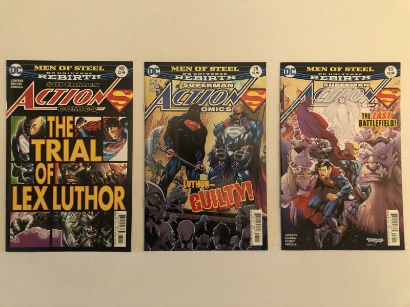 Action Comics #970 - 979  Lot Of 9 Comics No #976