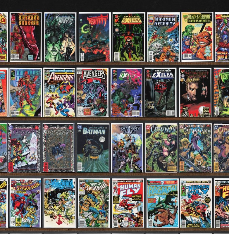 Huge Lot 150+ Comics with Web Of Spider-Man, The Avengers & More!