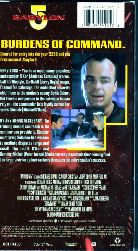 Babylon 5 Season 1 VHS Box Set FREE SHIP