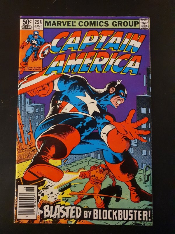 Captain America #258 Newsstand Edition (1981)