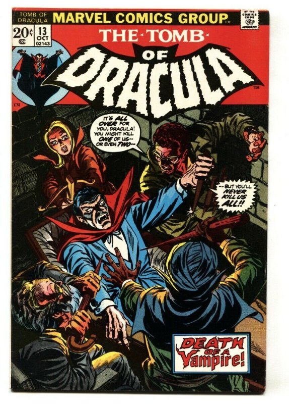 Tomb of Dracula #13 1973 Origin Blade the Vampire Hunter Marvel vf