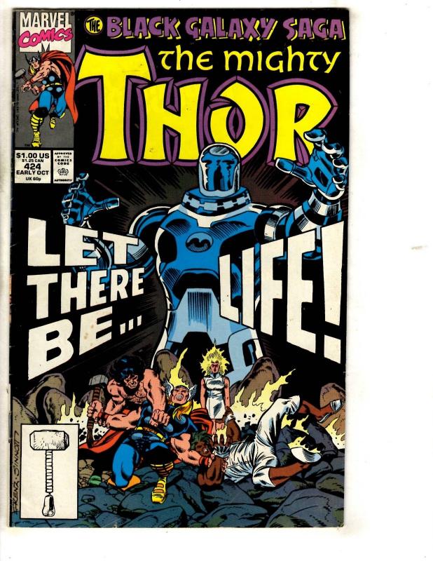 6 Mighty Thor Marvel Comic Books # 409 383 424 418 408 448 Odin Loki J314