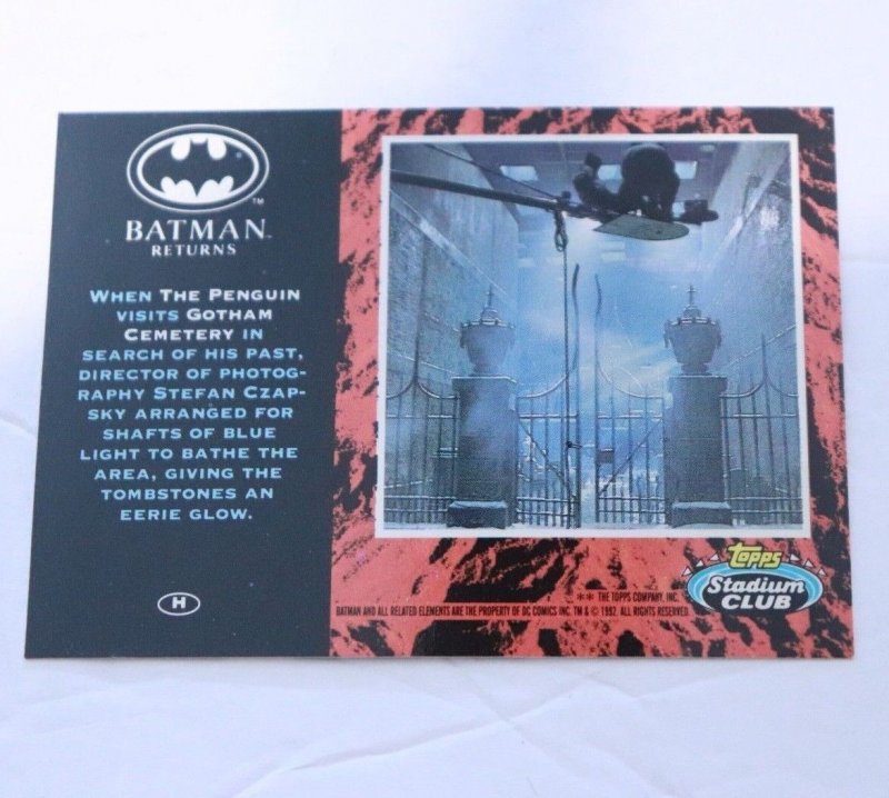 1992 Batman Returns Stadium Club #H 