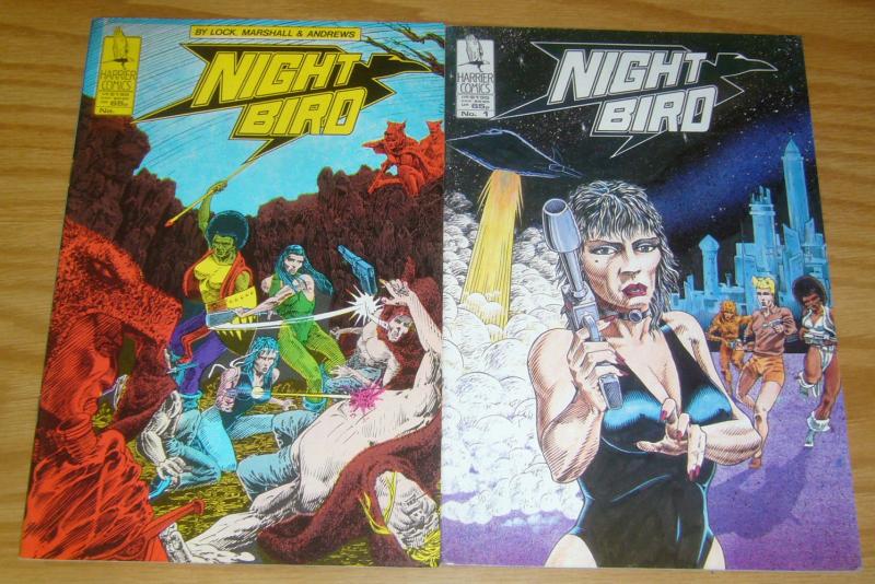 Nightbird #1-2 VF/NM complete series - harrier comics bad girl set lot 1988 