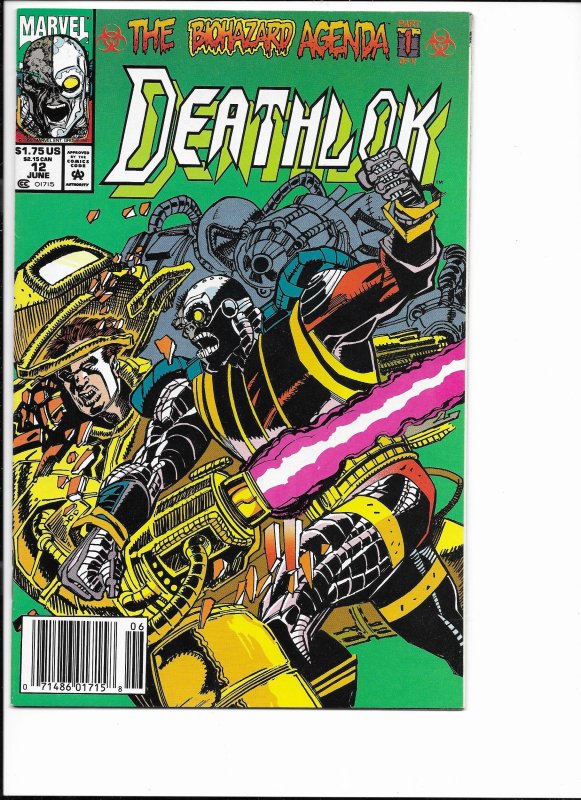 Deathlok #12 Newsstand Edition (1992)